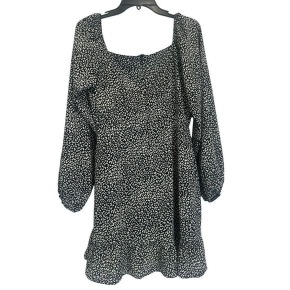 Altar'd State Black and White Print Mini Dress Size Large - Picture 3 of 7